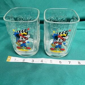 Disney Mickey Mouse Glass Tumblers - Multicolor